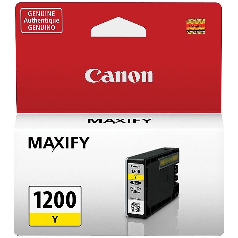 Canon 1200 Yellow Standard Yield Ink Cartridge (9234B001) image 1