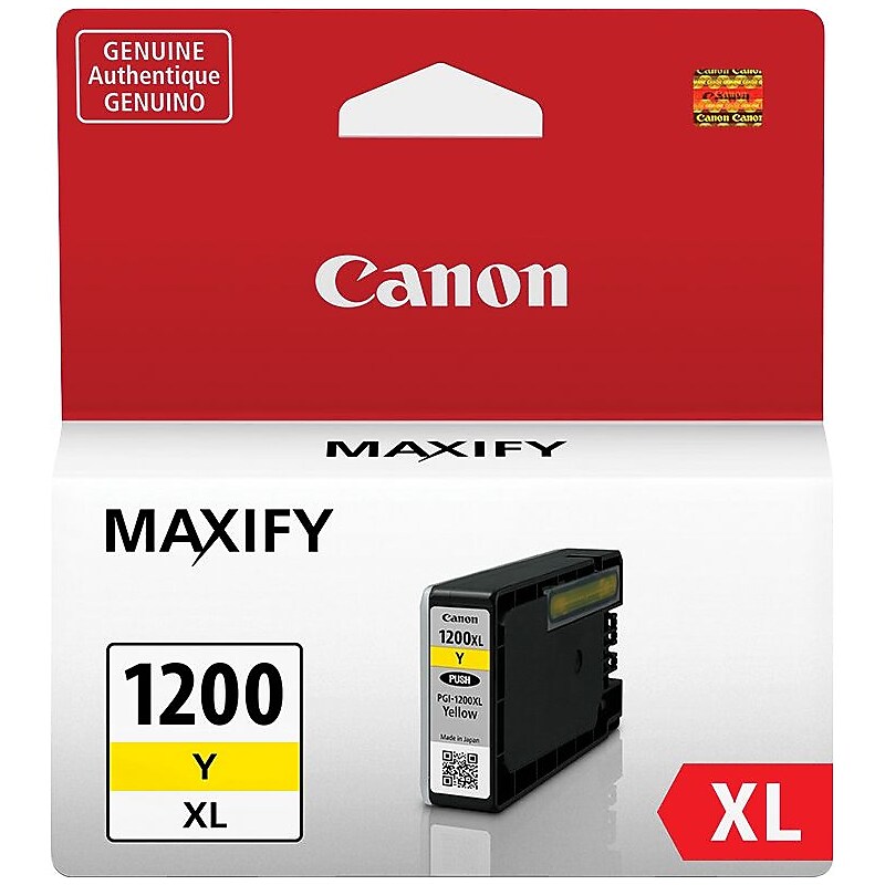 Canon 1200XL Yellow High Yield Ink Cartridge (9198B001) image 1