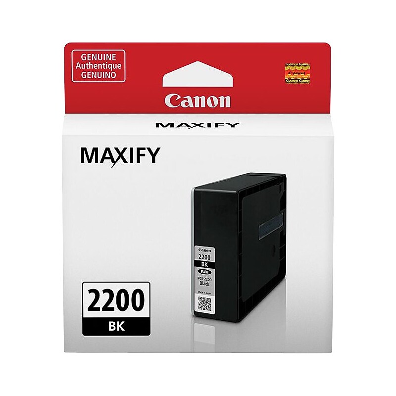 Canon 2200 Black Standard Yield Ink Cartridge (9291B001) image 1