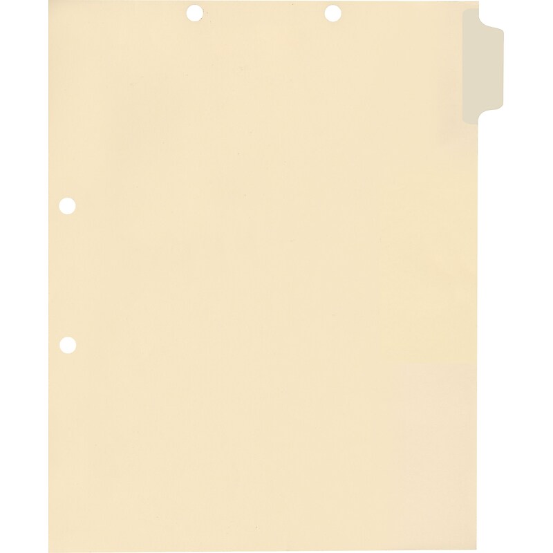 Medical Arts Press® Write-On Side-Tab Chart Dividers, Position 1 image 1