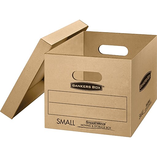 Bankers Box® SmoothMove classic moving boxes, Small, 15''x12''x10'', 5