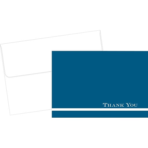 Great Papers® Midnight Blue Thank You Cards, 24/Pack Staples