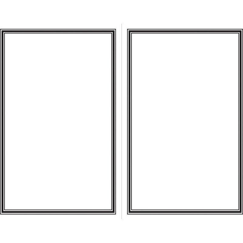 Great Papers® Engraved Border 2-Up Invitation 25 sheets/50 invitations image 1