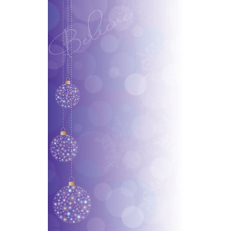 Great Papers® Believe Ornaments Letterhead, 80/Pack image 1