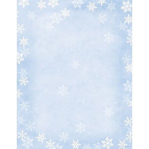 Great Papers Holiday Stationery Winter Flakes, 80/Count (2014080) Staples