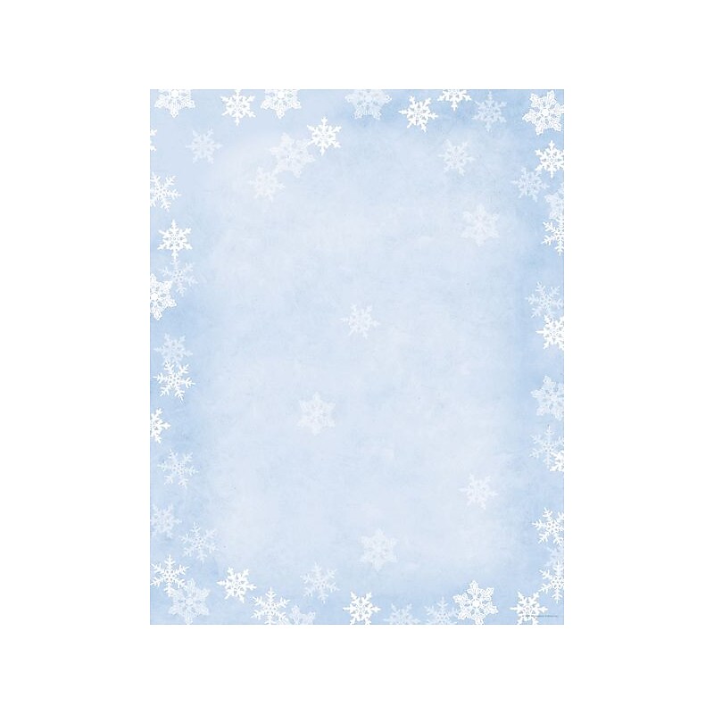 Great Papers Holiday Stationery Winter Flakes, 80/Count (2014080) image 1