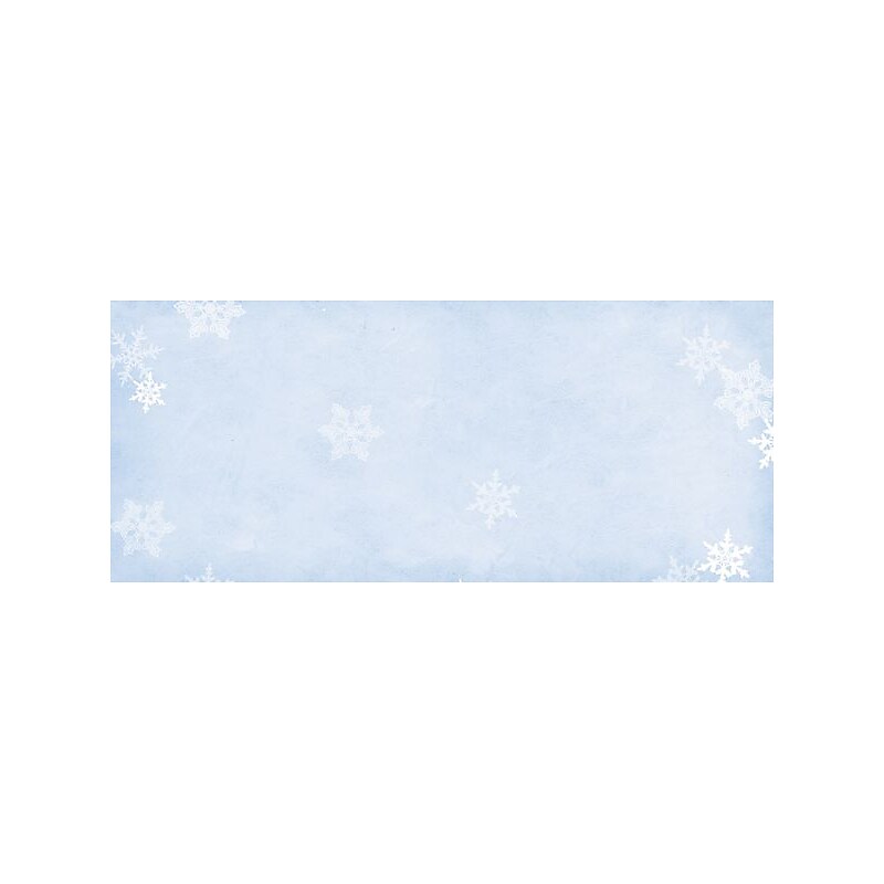 Great Papers Winter Flakes Envelopes, 9.5" x 4.125", Blue/White, 40 Count (2014085) image 1