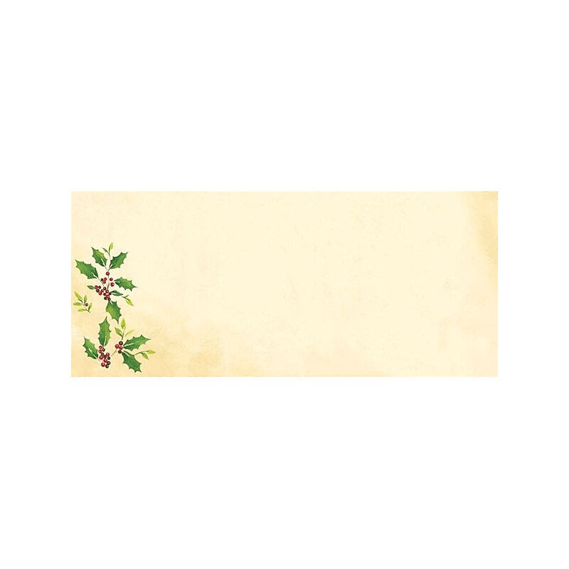Great Papers® Holiday Card Envelopes Falling Holly, 40/Count image 1
