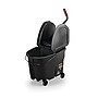 Rubbermaid WaveBrake 2.0 Janitorial Bucket and Down-Press Wringer, 35 Quart, Black (1863898)~#|#~sp32530308_sc7