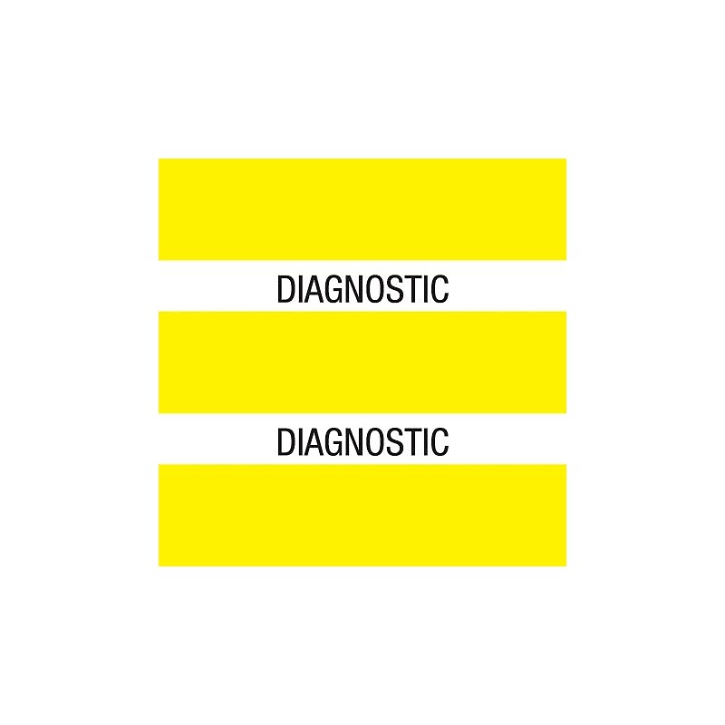 Medical Arts Press® Large Chart Divider Tabs, Diagnostic, Yellow image 1