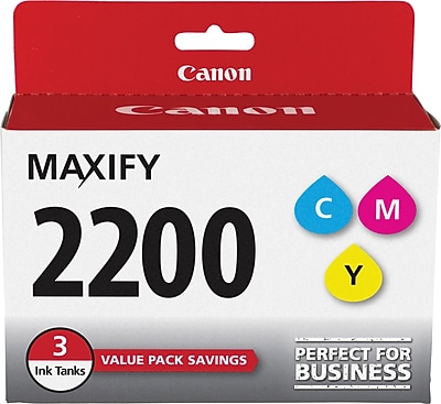 Canon 2200 Cyan/Magenta/Yellow Ink Cartridge, 3/Pack (9304B005) Sansujyuku sansujyuku.com