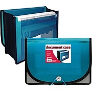 Better Office Products Poly Document Case; Letter Size w/3.5" Gussett, 12/Pk
