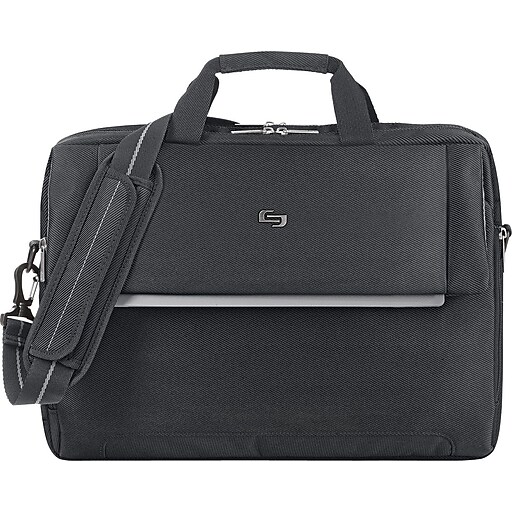 Solo New York Urban Polyester Laptop Briefcase, Black (LVL3304) Staples