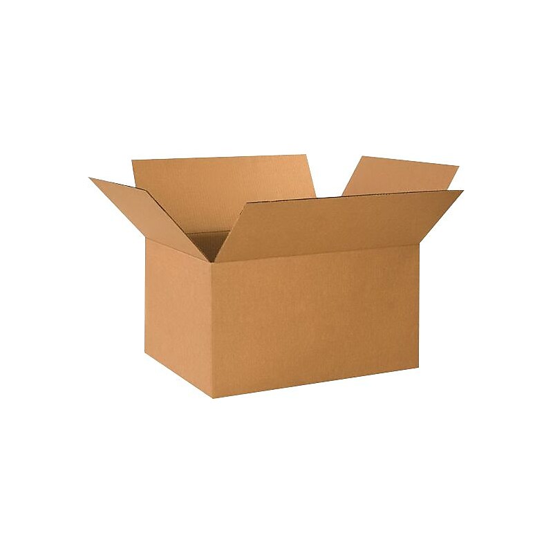 24" x 17" x 12" Shipping Boxes, 32 ECT, Brown, 150/Pallet (241712PL) image 1