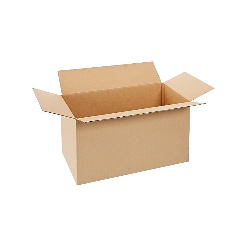 26" x 14" x 14" Shipping Boxes, 32 ECT, Brown, 120/Pallet (261414PL) image 1