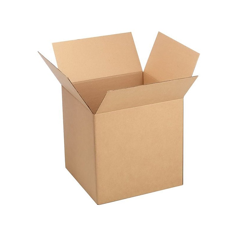 SI Products 19" x 19" x 19" Shipping Boxes, 32 ECT, Kraft, 120/Pallet (191919PL) image 1