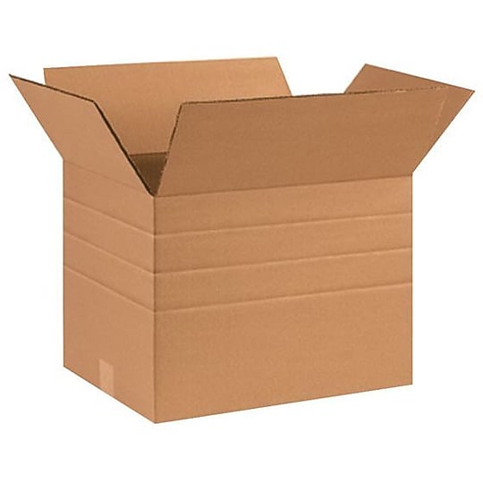 12" x 12" x 16" Multi-Depth Shipping Boxes, Brown, 250/Pallet (MD161212PL)~#|#~s0888938_sc7