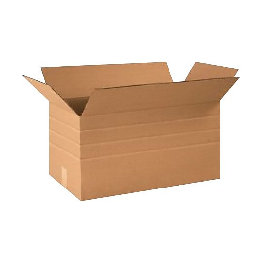 12" x 12" x 24" Multi-Depth Shipping Boxes, Brown, 250/Pallet (MD241212PL)~#|#~s0889113_sc7