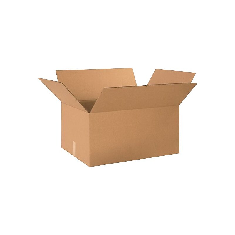 24" x 18" x 12" Shipping Boxes, 32 ECT, Brown, 120/Pallet (241812PL) image 1
