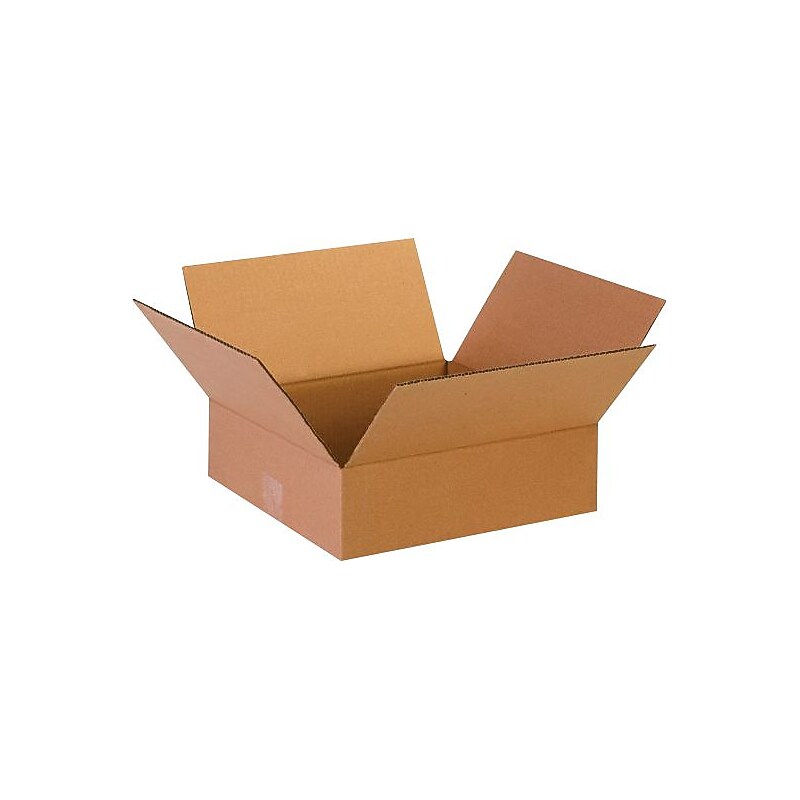 13" x 13" x 4" Shipping Boxes, 32 ECT, 250/Pallet (13134PL) image 1