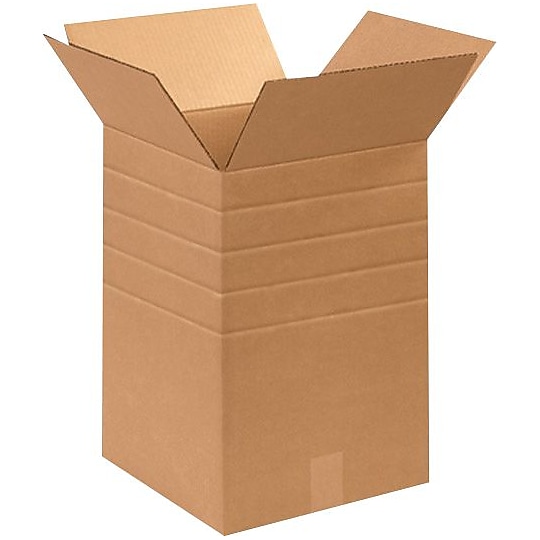 18" x 18" x 18" Multi-Depth Shipping Boxes, Brown, 120/Pallet (MD181818PL)~#|#~s0889333_sc7