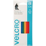 VELCRO® Fasteners, 1/2"x8" Straps, Assorted Colors