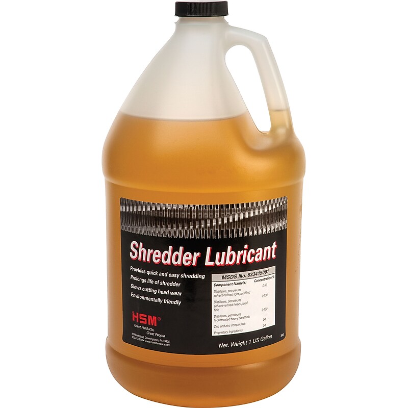 HSM315P Shredder Oil, 1 Gallon, 4/Case (3200000005) image 1