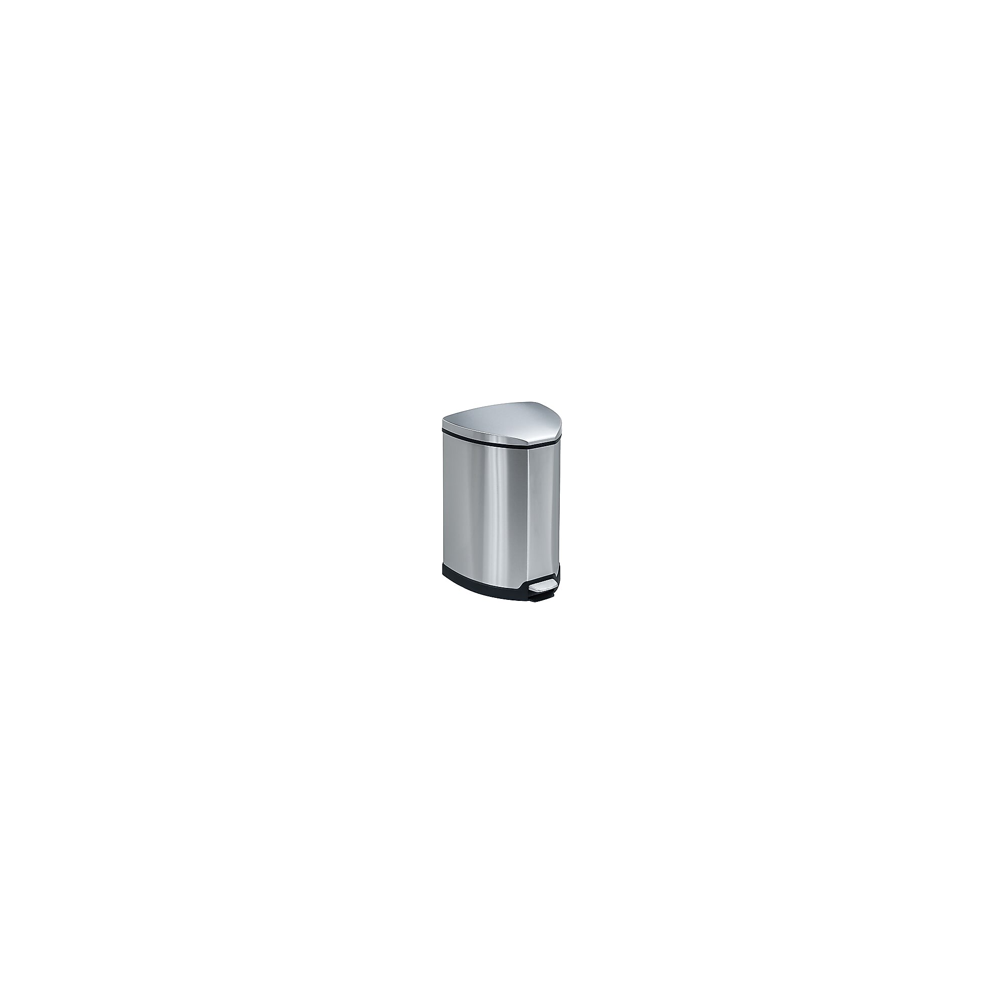 Safco Step Trash Can, 4 Gallon, Black (9685SS) Simolary simolary.com