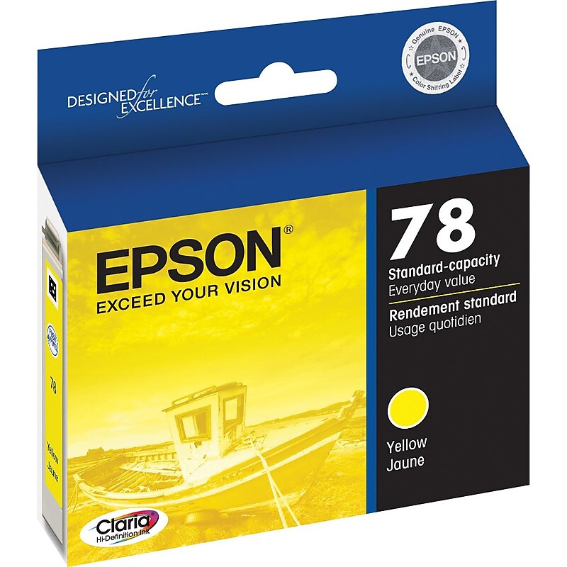 Epson T78 Yellow Standard Yield Ink Cartridge image 1