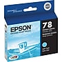 Epson T78 Light Cyan Standard Yield Ink Cartridge~#|#~s0892038_sc7