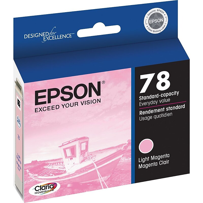 Epson T78 Light Magenta Standard Yield Ink Cartridge image 1