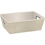The Macbeth Collection Small Polypropylene Storage Bin, 5" x 10.5"x 14.5", Solid Tan (25429-FEJ-ST)~#|#~s0892498_sc7