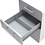 Stow 3-Drawer File Cabinet, White + Light Gray~#|#~s0895686_sc7