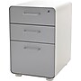 Stow 3-Drawer File Cabinet, White + Light Gray~#|#~s0895687_sc7