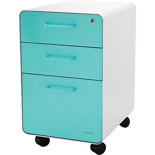 Shop Staples For Poppin Stow File Cabinet Rolling 3 Drawer