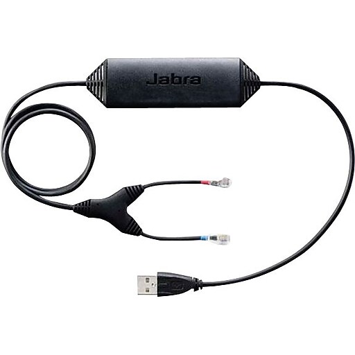 Jabra 1420130 Headset Adapter, Black at Staples