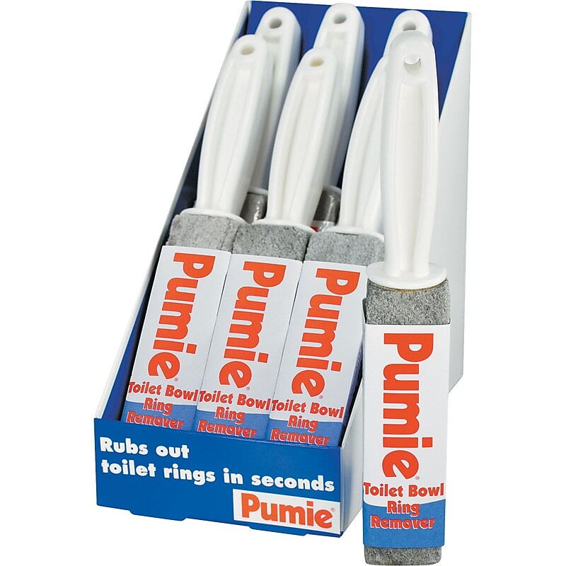 Pumie Toilet Bowl Ring Remover With Handle, Gray, 6/Carton (PUMJAN6) image 1