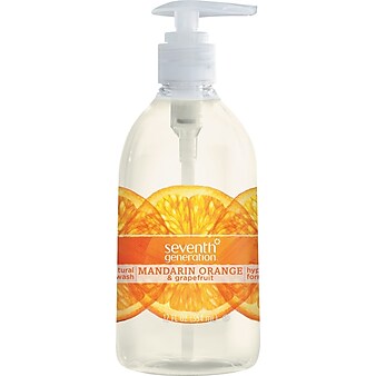 Seventh Generation™ Natural Hand Soap, Mandarin Orange & Grapefruit, 12 oz. Pump Bottle (22925)