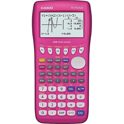 Casio Fx9750gii Pk 8 Digit Calculator Pink