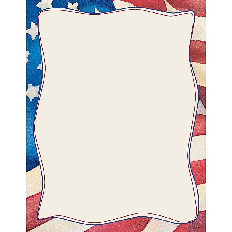 Great Papers! Patriotic Letterhead, 80/Pack (2014235) image 1