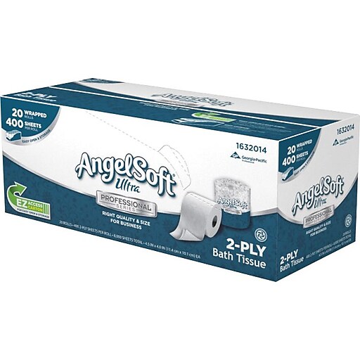 Shop Staples for Angel Soft Ultra Professional Series 2ply Standard Toilet Paper, White, 400