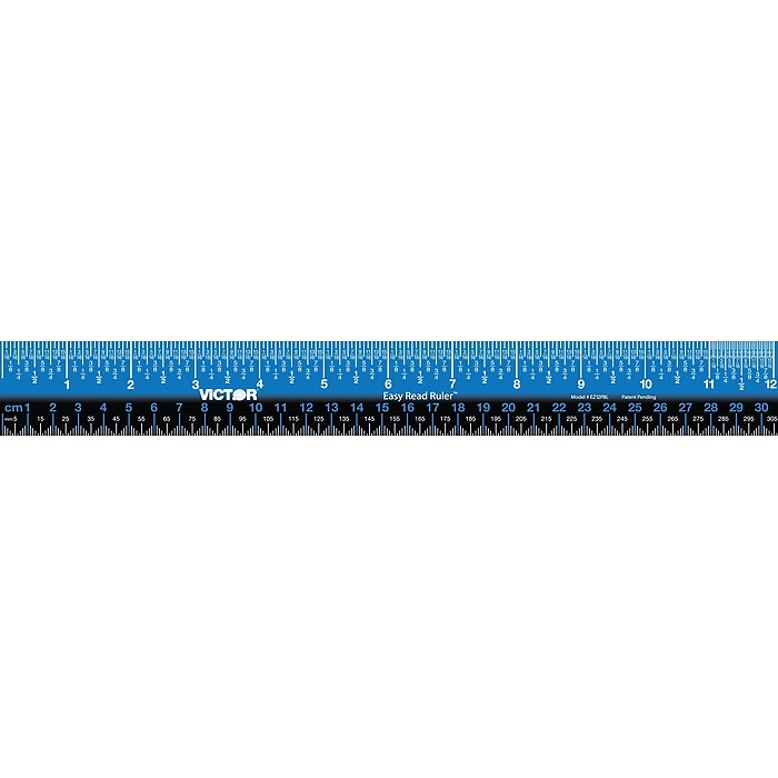 Victor Technology Easy Read Stainless Steel Ruler, Standard/Metric