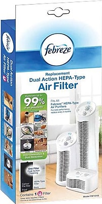 2 Pack Replacement Dual Action Filter For Febreze HEPA-Type Air Purifier Models 
