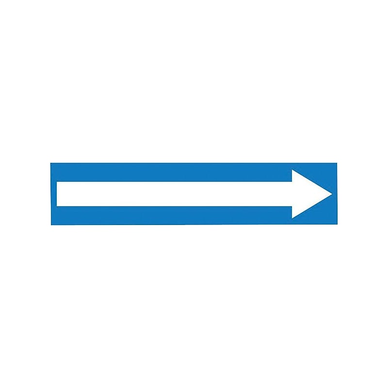 Accuform ARROW Snap Tite Stock Pipe Marker For 2 1/4" - 3"Dia. Pipe, Black/Yellow (RPK757STC) image 1