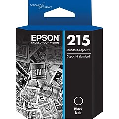 Epson T215 Black/Tri-Color Standard Yield Ink Cartridge, 2/Pack