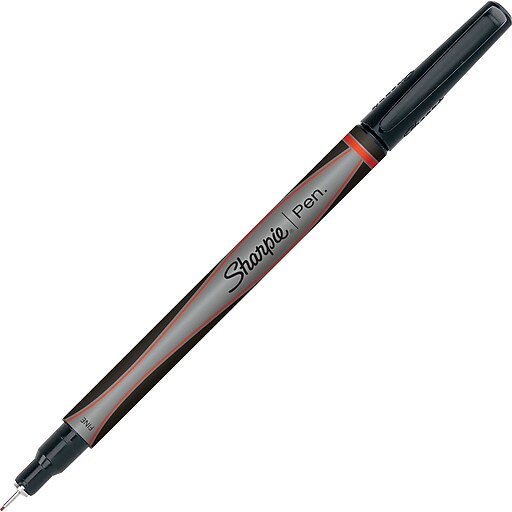 Shop Staples for Sharpie Permanent Ink Pen , Fine Pen Point Type , Red