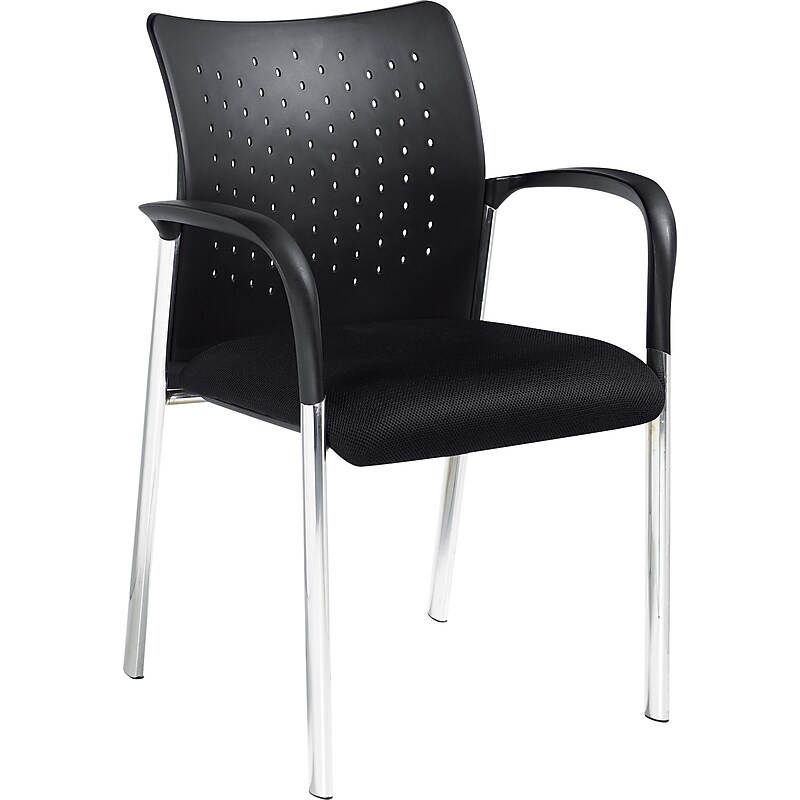 Offices To Go Fabric Guest Chair, Black, 2/Carton (TDOTG11740B) image 1