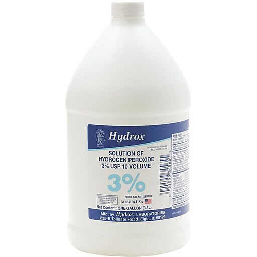 Medline, Hydrogen Peroxide 3, 1 gallon, 4/Carton (MDS098002) Staples
