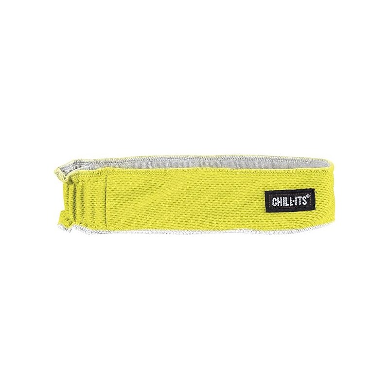 Ergodyne Chill-Its 6605 High-Performance Cooling Headband, Lime, One Size, 6/Carton (12431) image 1