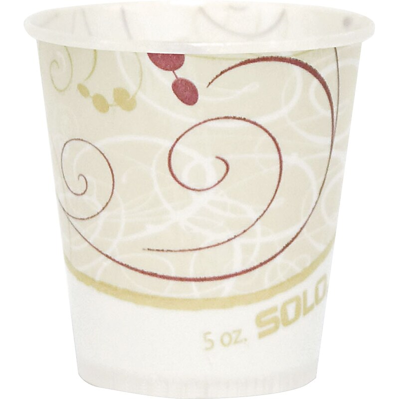 Paper Water Cups, Waxed, 5oz, 100/Bag, 30 Bags/Ct (R53-J8000 ) image 1